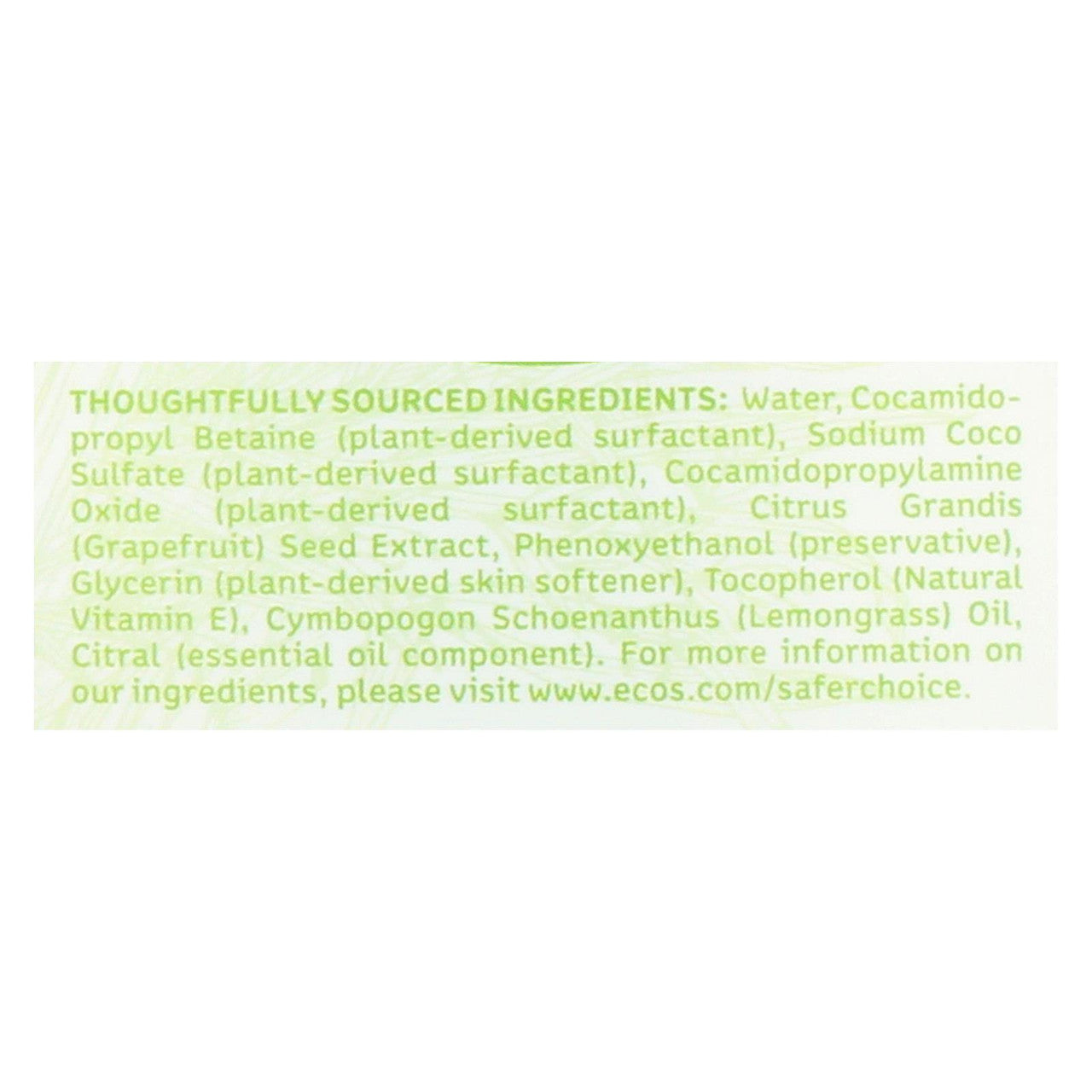 Earth Friendly Products Liquid Hand Soap, Lemongrass (6x17 Oz)