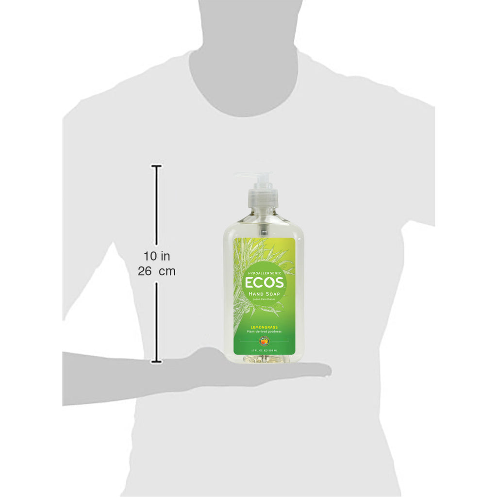 Earth Friendly Products Liquid Hand Soap, Lemongrass (6x17 Oz)