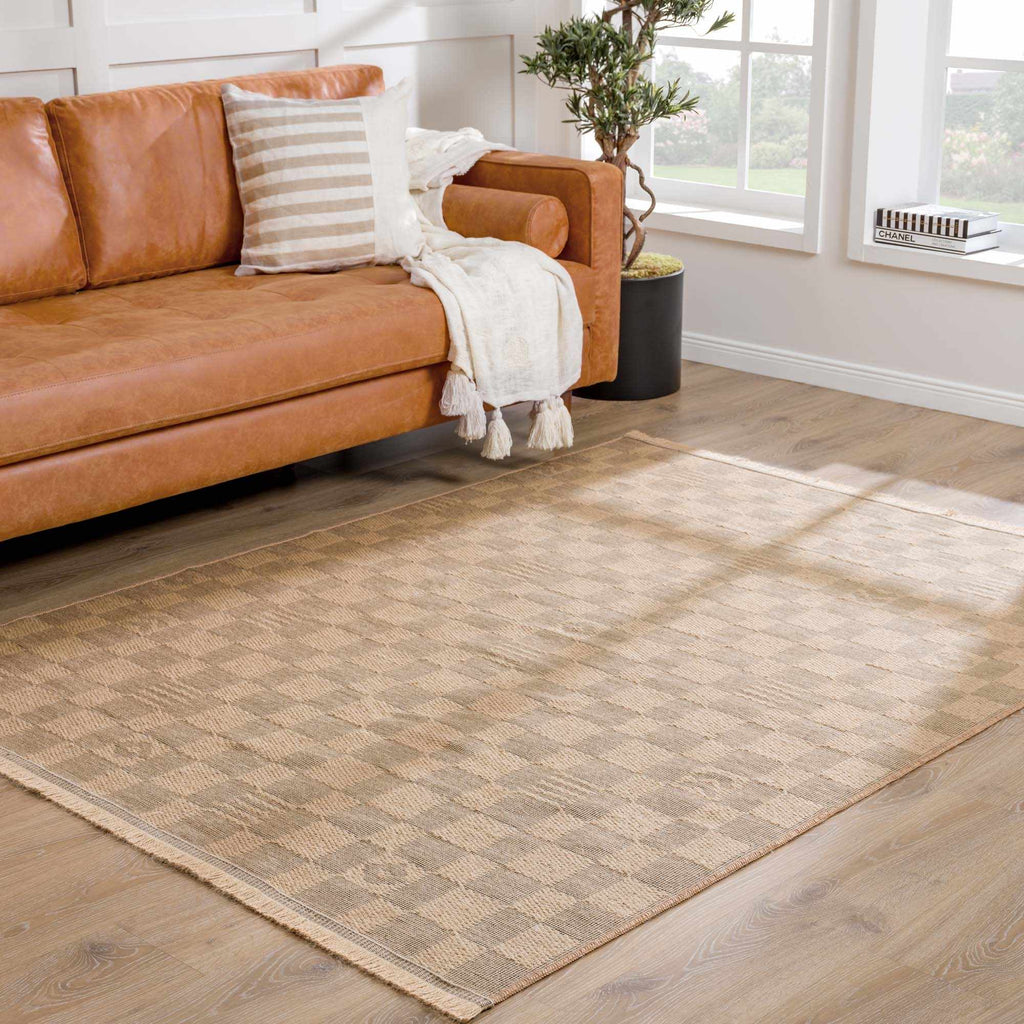 Nairi Checkered Washable Jute Rug