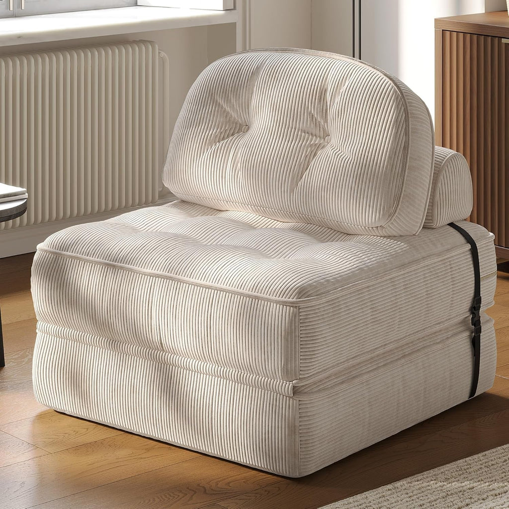 Folding Sofa Bed with Pillow for Comfy Lounge