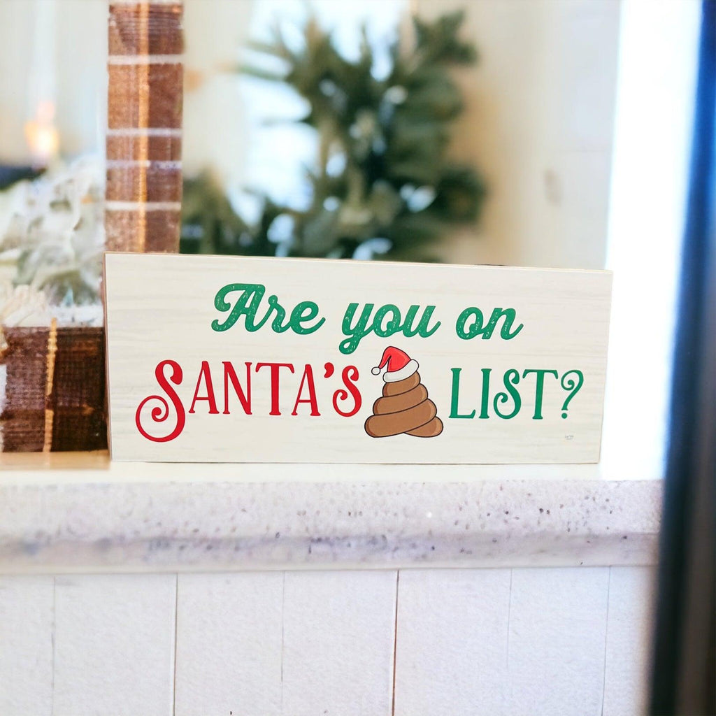 Santa's 💩 List Sign-2